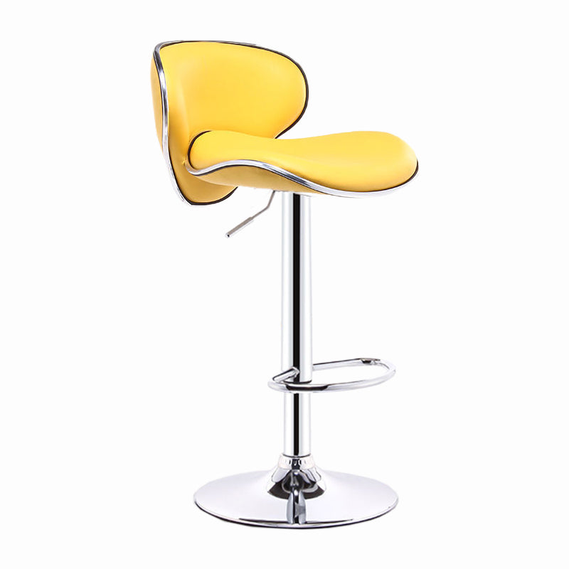 Modern Style Bar-stool with Adjustable Height Low Back Footrest Swivel for Counter Bar