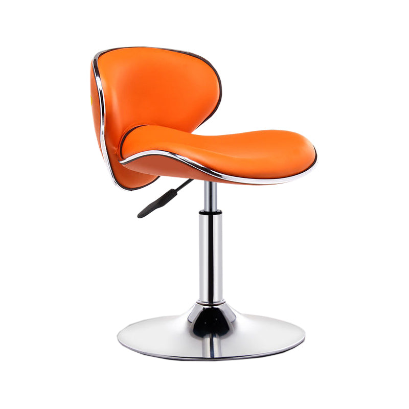 Modern Style Bar-stool with Adjustable Height Low Back Footrest Swivel for Counter Bar