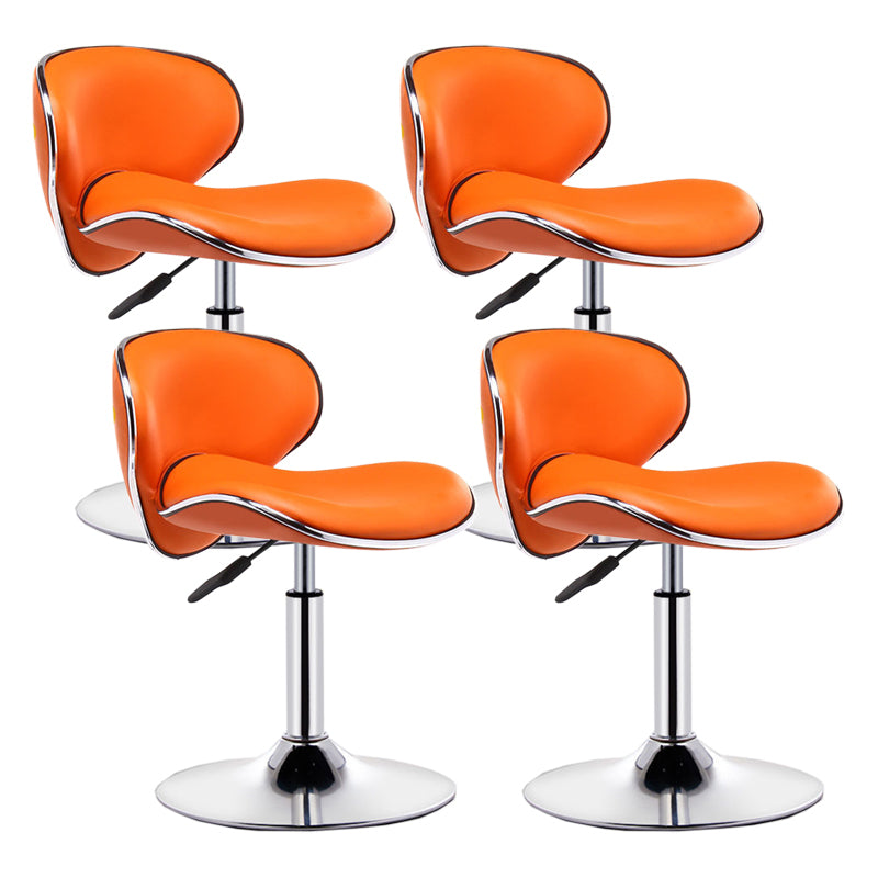 Modern Style Bar-stool with Adjustable Height Low Back Footrest Swivel for Counter Bar