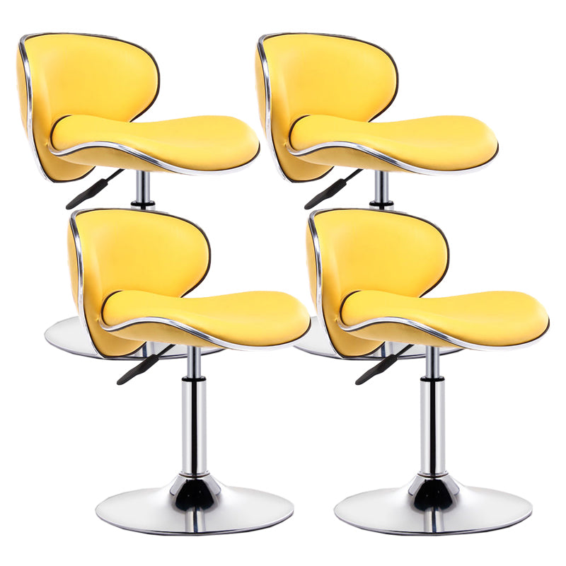 Modern Style Bar-stool with Adjustable Height Low Back Footrest Swivel for Counter Bar