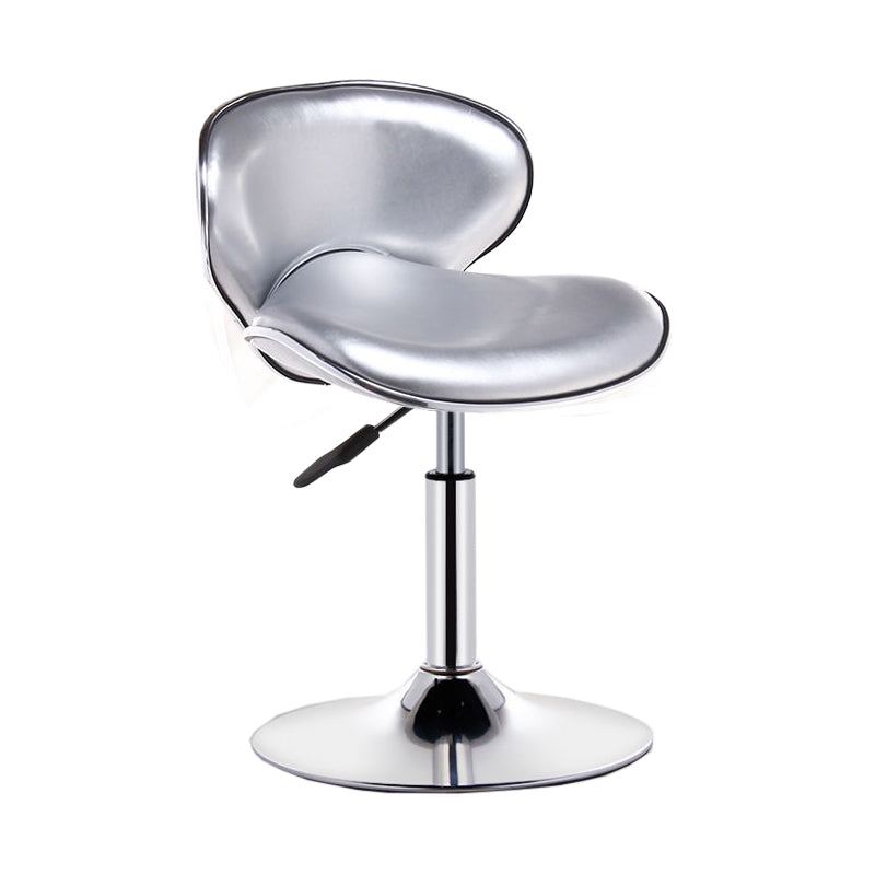Modern Style Bar-stool with Adjustable Height Low Back Footrest Swivel for Counter Bar