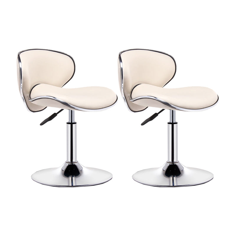 Modern Style Bar-stool with Adjustable Height Low Back Footrest Swivel for Counter Bar
