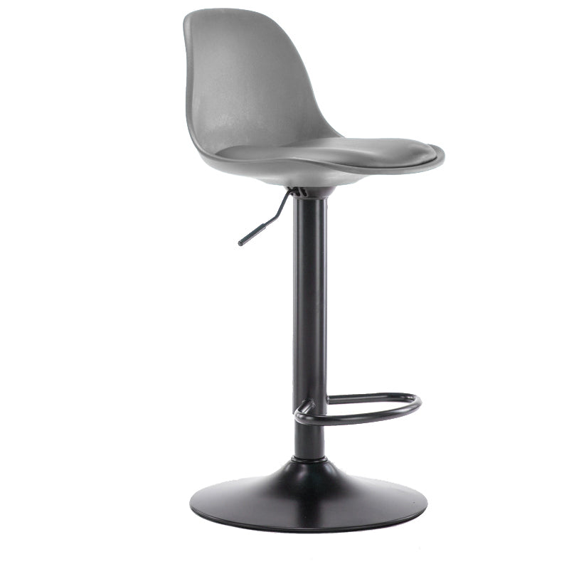 Modern Style Single Bar-stool with Adjustable Height Bucket Seat for Counter Kitchen