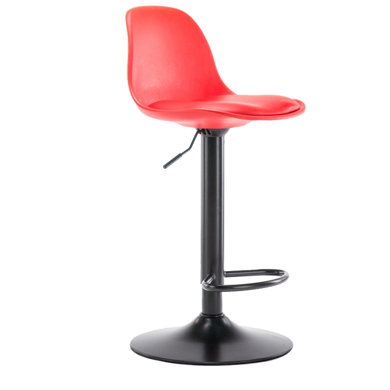 Modern Style Single Bar-stool with Adjustable Height Bucket Seat for Counter Kitchen