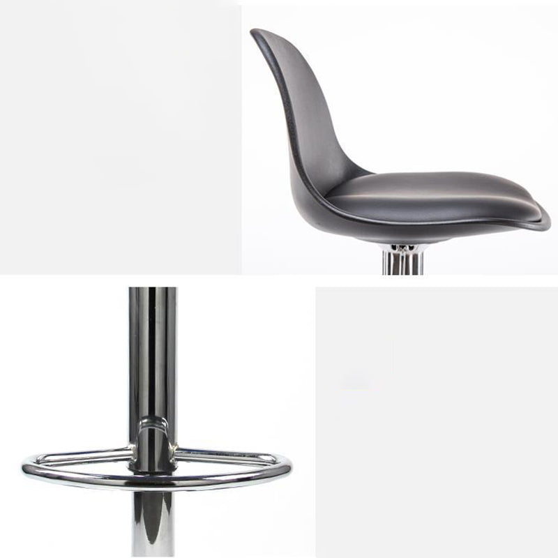 Modern Style Single Bar-stool with Adjustable Height Bucket Seat for Counter Kitchen