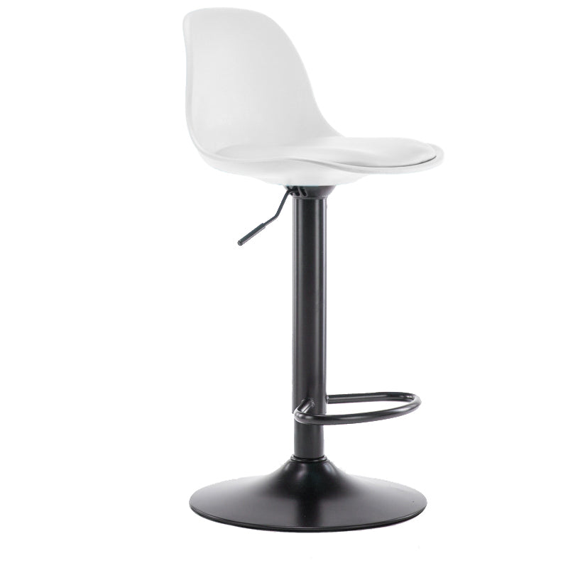 Modern Style Single Bar-stool with Adjustable Height Bucket Seat for Counter Kitchen
