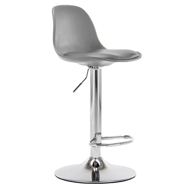 Modern Style Single Bar-stool with Adjustable Height Bucket Seat for Counter Kitchen