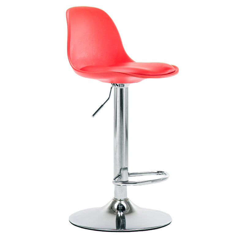 Modern Style Single Bar-stool with Adjustable Height Bucket Seat for Counter Kitchen