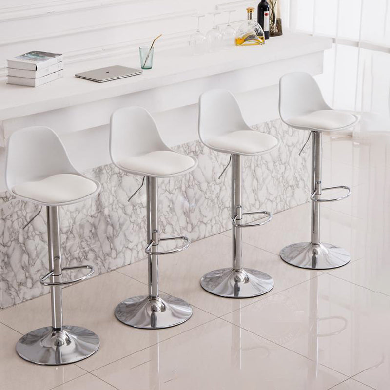 Modern Style Single Bar-stool with Adjustable Height Bucket Seat for Counter Kitchen