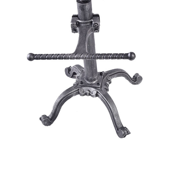 Single Modern Style Bar-stool with Swivel Adjustable Height Iron Footrest for Kitchen Bar