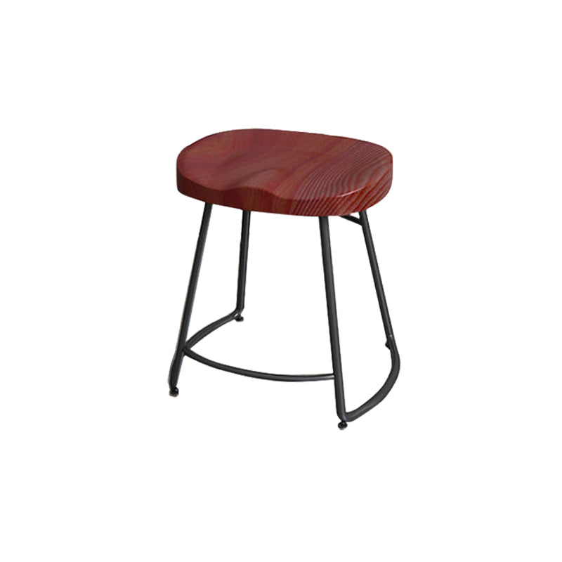 Modern Style Bar-stool with Footrest Iron Sled Legs for Kitchen Bar