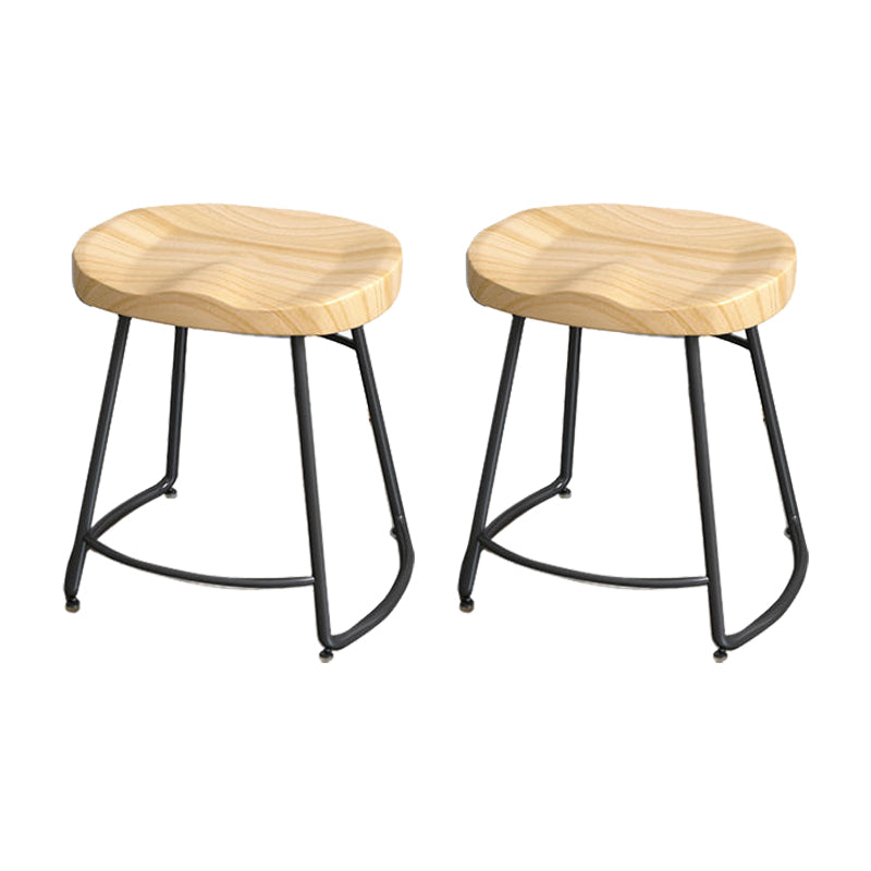 Modern Style Bar-stool with Footrest Iron Sled Legs for Kitchen Bar