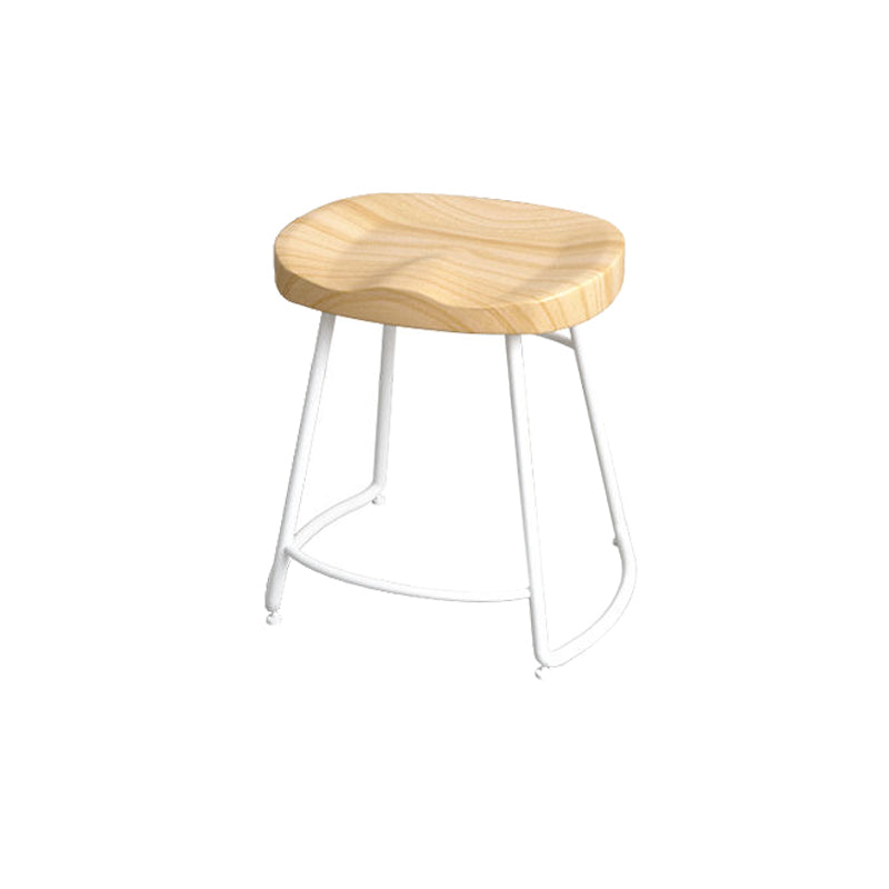 Modern Style Bar-stool with Footrest Iron Sled Legs for Kitchen Bar