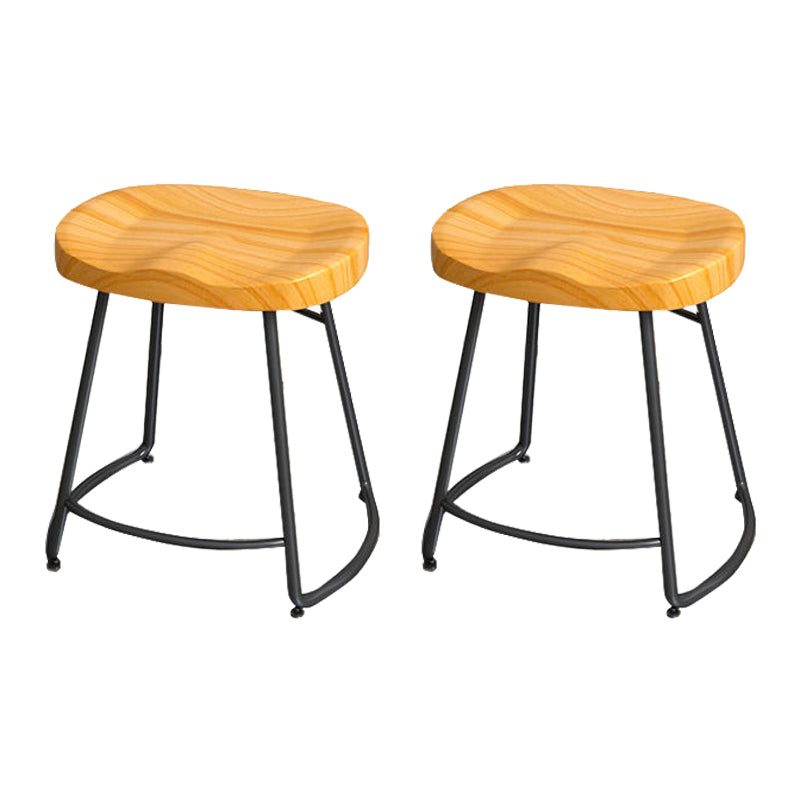 Modern Style Bar-stool with Footrest Iron Sled Legs for Kitchen Bar