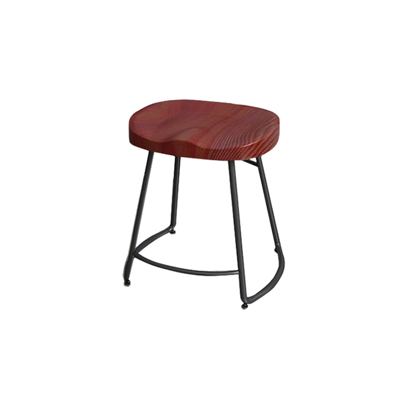 Modern Style Bar-stool with Footrest Iron Sled Legs for Kitchen Bar