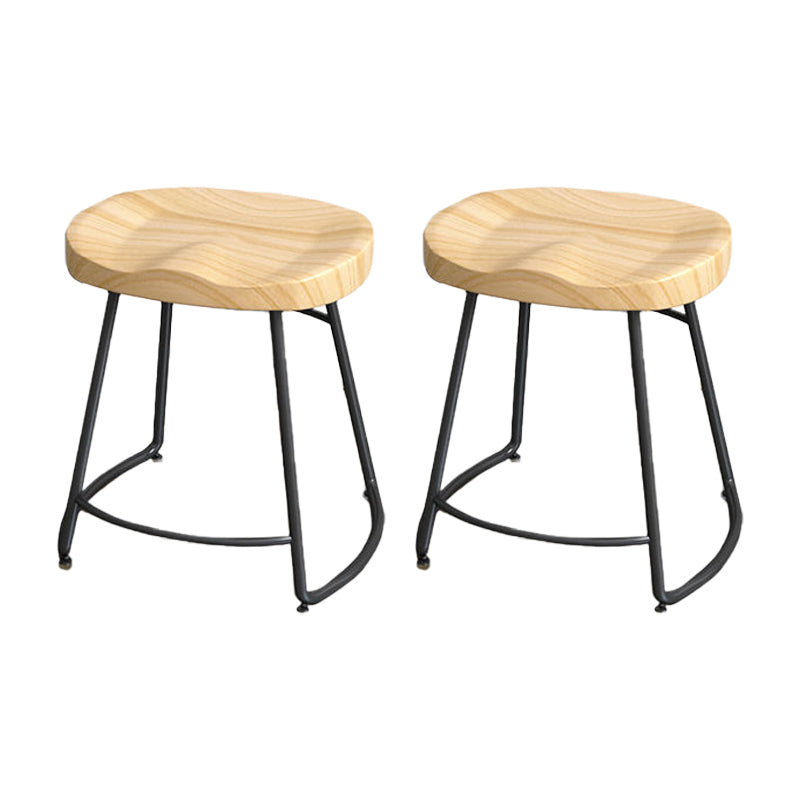 Modern Style Bar-stool with Footrest Iron Sled Legs for Kitchen Bar