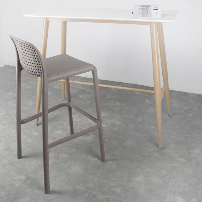 Taburete de comedor de cocina de plástico escandinavo