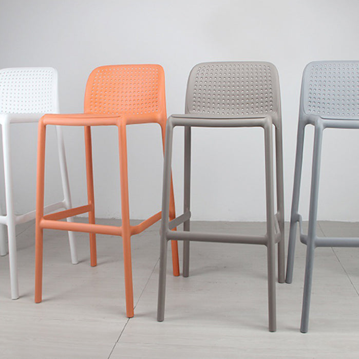 Taburete de comedor de cocina de plástico escandinavo