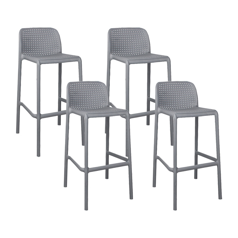 Taburete de comedor de cocina de plástico escandinavo