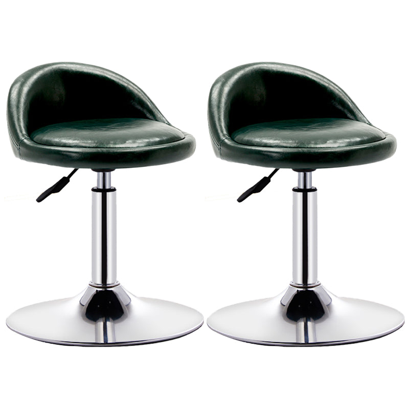 Tabouret de bar de chambre à coucher en acier de tabouret de comptoir rotatif réglable moderne avec coussin
