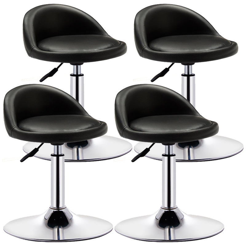 Tabouret de bar de chambre à coucher en acier de tabouret de comptoir rotatif réglable moderne avec coussin
