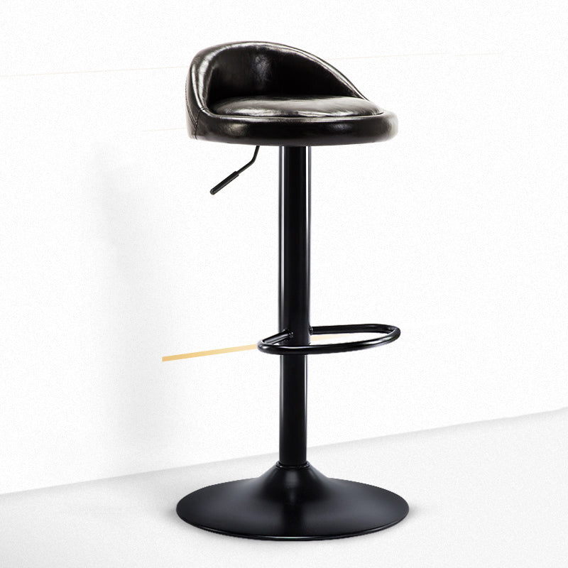 Tabouret de bar de chambre à coucher en acier de tabouret de comptoir rotatif réglable moderne avec coussin