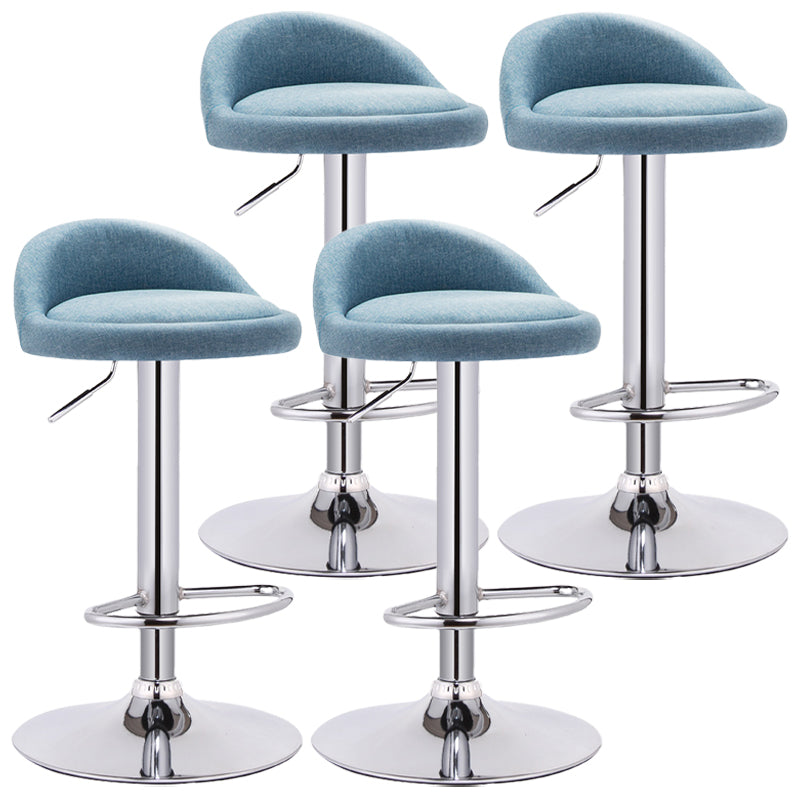 Tabouret de bar de chambre à coucher en acier de tabouret de comptoir rotatif réglable moderne avec coussin