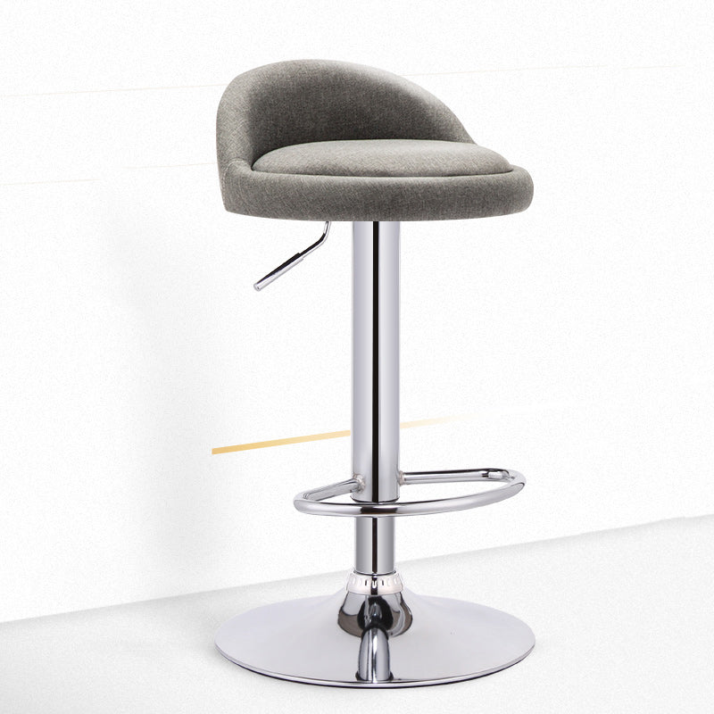 Tabouret de bar de chambre à coucher en acier de tabouret de comptoir rotatif réglable moderne avec coussin
