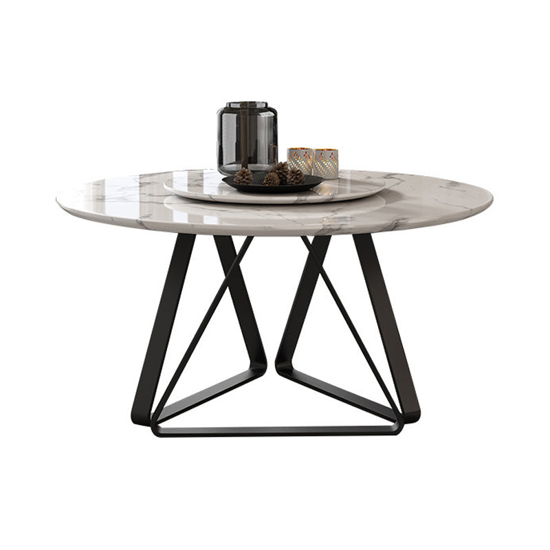 Round 1/4/5/7/9 Pieces Modern Furniture Standard Height Dining Room Table Set with 3 Legs