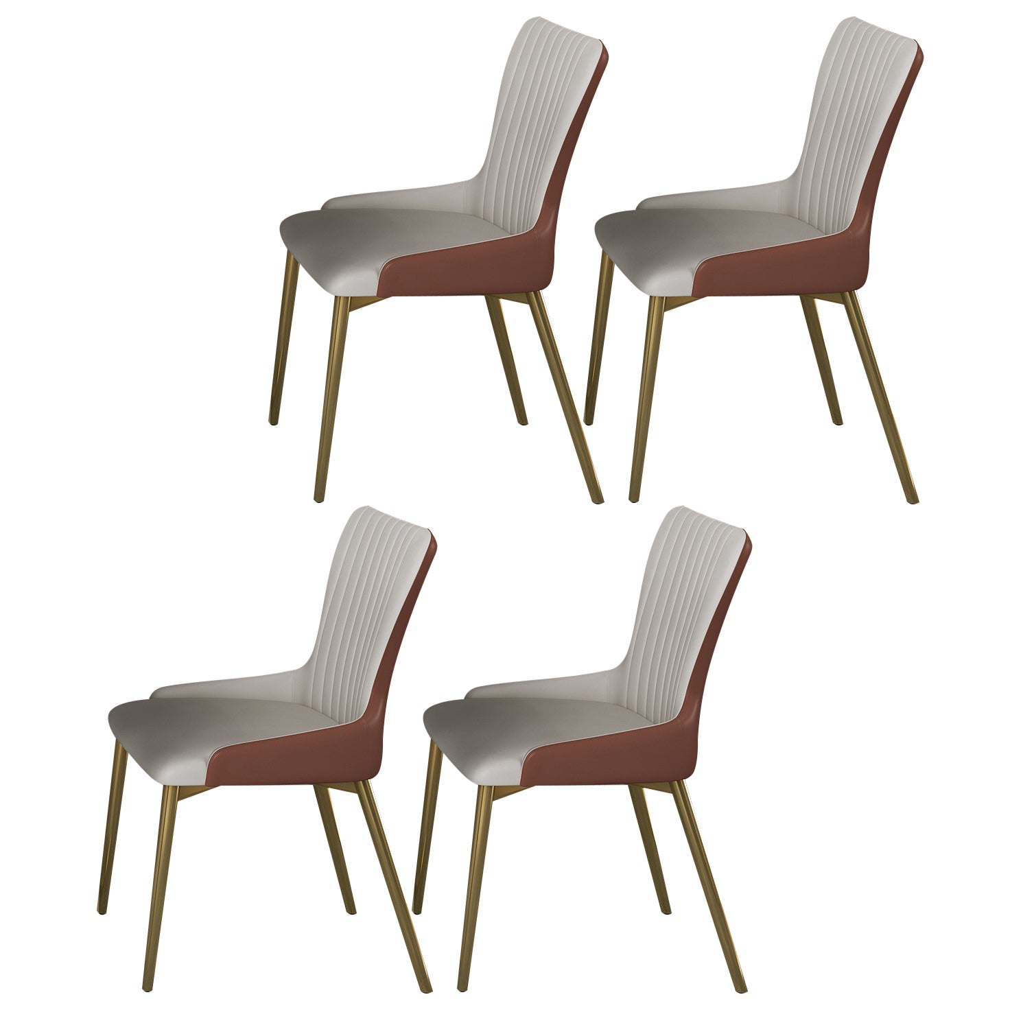 Glam 1/4/5/7 Pieces Scalable Dining Table Set with Sintered Stone Top White Dinette Set