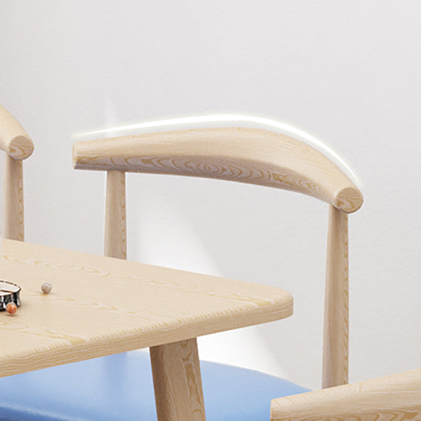 Modern 1/2/5/7 Pieces Dining Set Rectangle Wood Dining Table for Kitchen