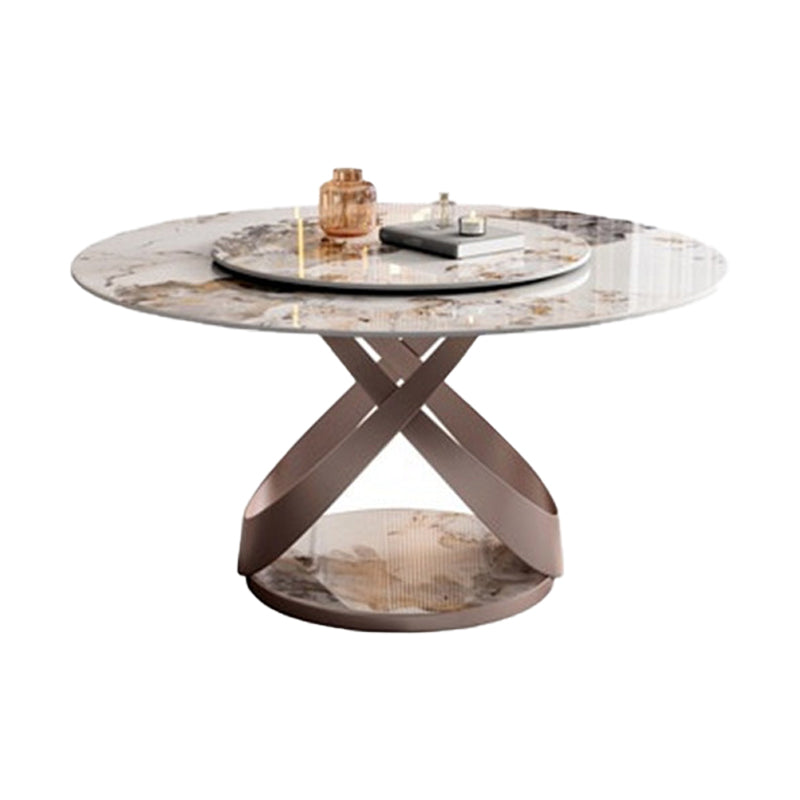 Modern 1/4/5 Pieces Dining Set Round Sintered Stone Dining Table for Dining Room