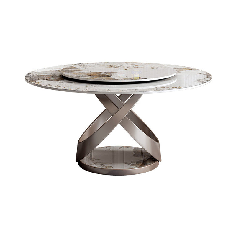 Modern 1/4/5 Pieces Dining Set Round Sintered Stone Dining Table for Dining Room