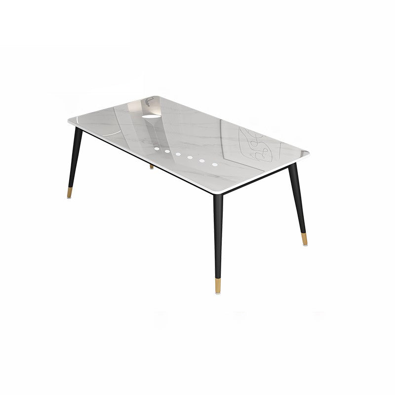 Glam 1/4/5/7 Pieces Dining Set White Standard Height Dining Set