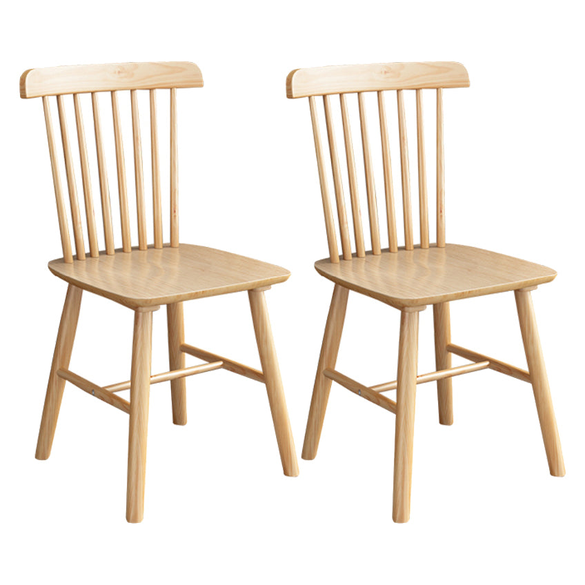 Modern 1/2/3/5 Pieces Rectangle Dining Set Solid Wood Dining Table with Chairs