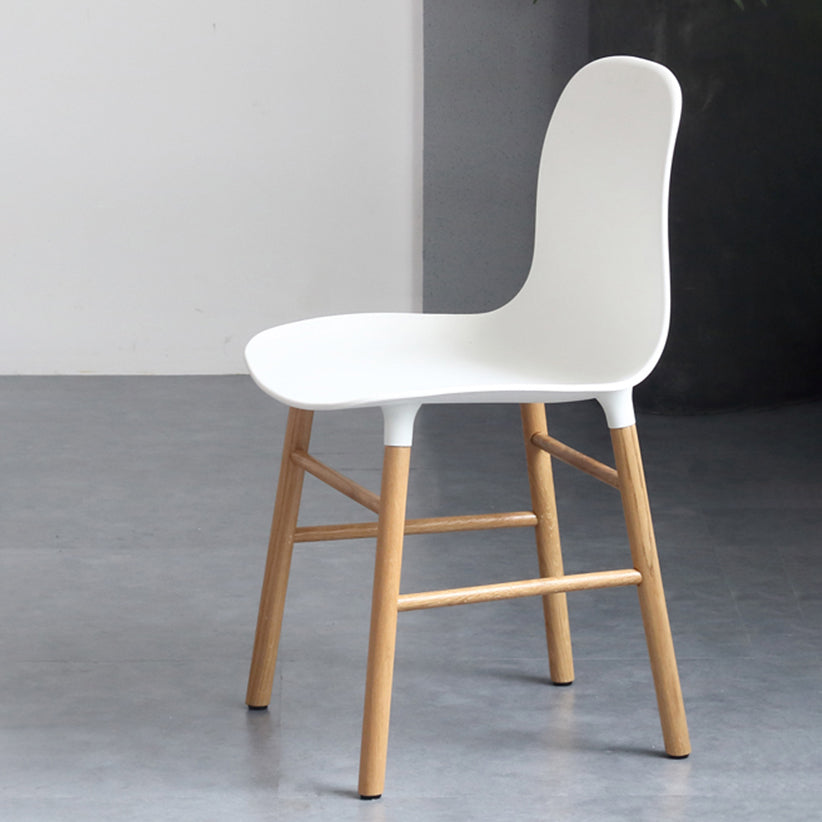 Sillas de estilo moderno, sillas sin brazos con patas de madera para cocina