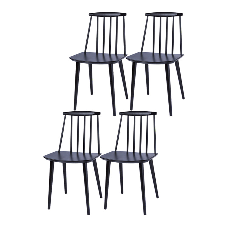 Silla moderna de comedor sillas sin brazos con patas de madera para cocina