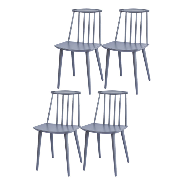Silla moderna de comedor sillas sin brazos con patas de madera para cocina