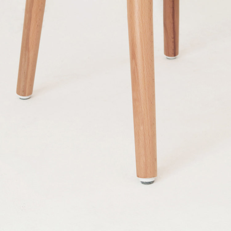 Silla moderna de comedor sillas sin brazos con patas de madera para cocina