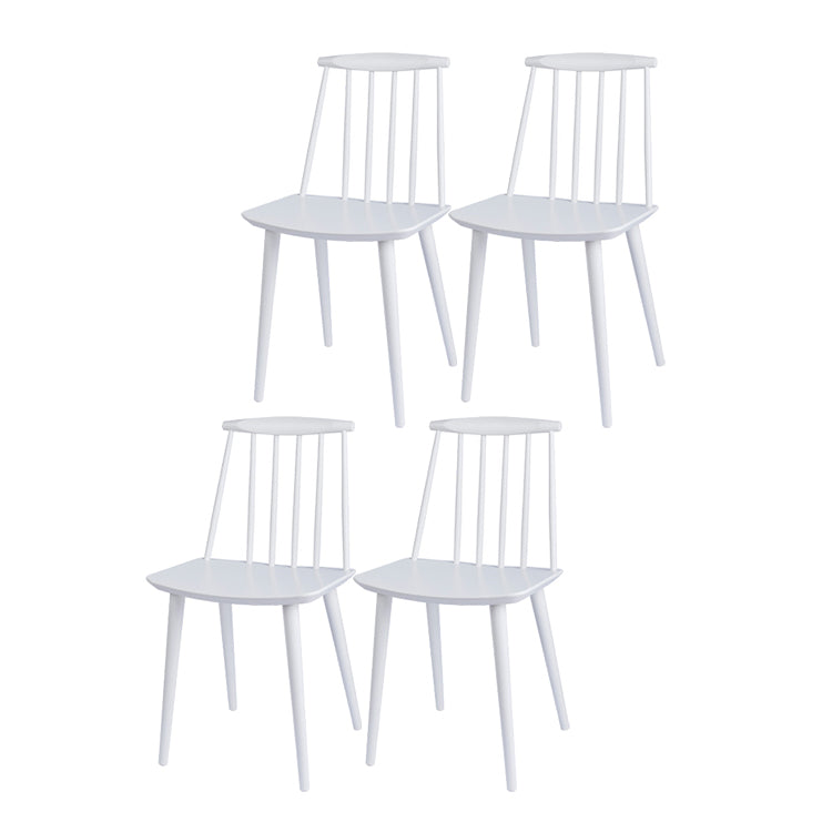Silla moderna de comedor sillas sin brazos con patas de madera para cocina