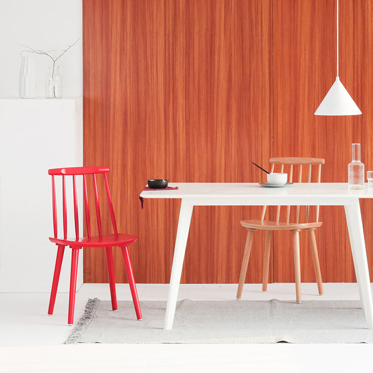 Silla moderna de comedor sillas sin brazos con patas de madera para cocina