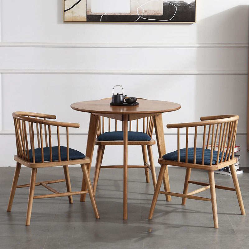 Silla trasera Windsor de estilo moderno, sillones de comedor con patas de madera para cocina