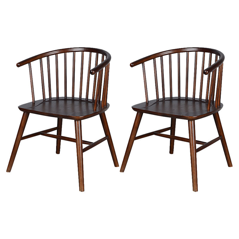 Silla trasera Windsor de estilo moderno, sillones de comedor con patas de madera para cocina