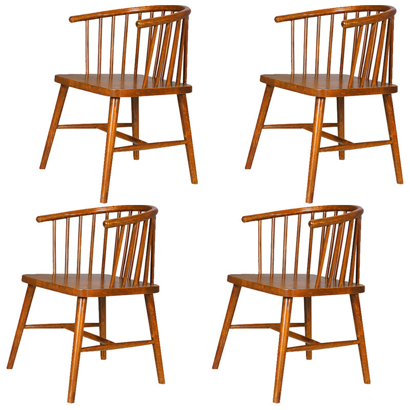 Silla trasera Windsor de estilo moderno, sillones de comedor con patas de madera para cocina