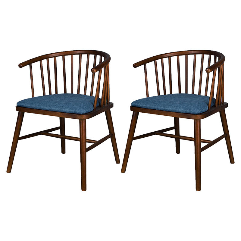 Silla trasera Windsor de estilo moderno, sillones de comedor con patas de madera para cocina