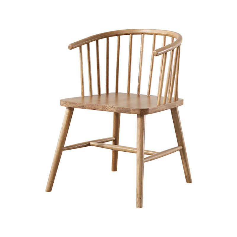 Silla trasera Windsor de estilo moderno, sillones de comedor con patas de madera para cocina