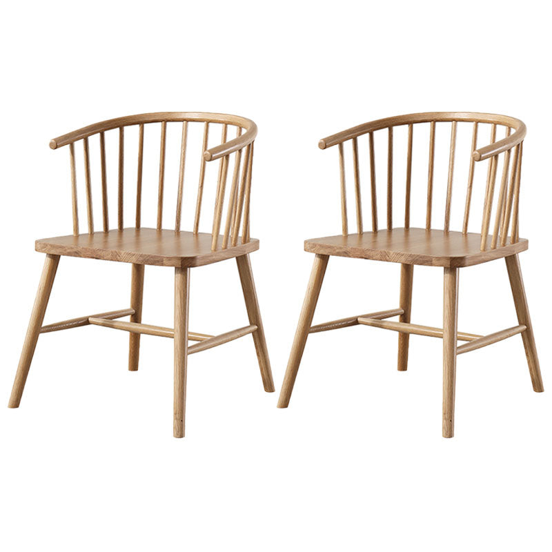 Silla trasera Windsor de estilo moderno, sillones de comedor con patas de madera para cocina