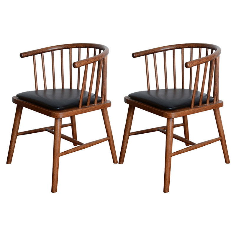 Silla trasera Windsor de estilo moderno, sillones de comedor con patas de madera para cocina