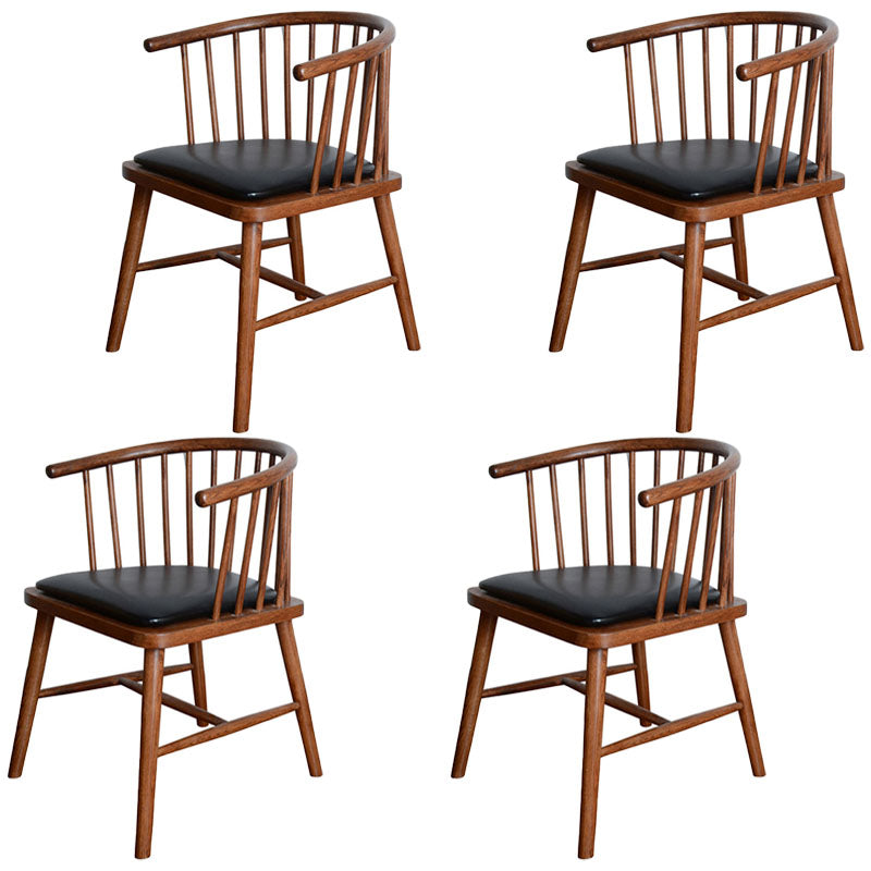 Silla trasera Windsor de estilo moderno, sillones de comedor con patas de madera para cocina