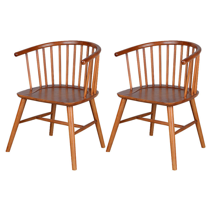 Silla trasera Windsor de estilo moderno, sillones de comedor con patas de madera para cocina